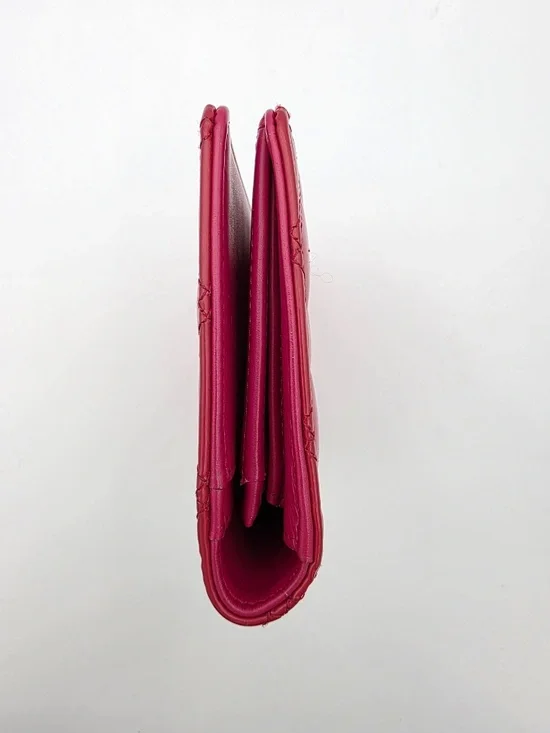 Chanel Matelassé Brilliant Long Patent Leather Wallet Rose Pink - Picture 2 of 11